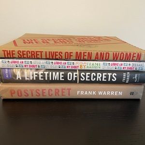 Set of 4 Post Secret Hardcover Books by Frank Warren Like New Coffee Table Books